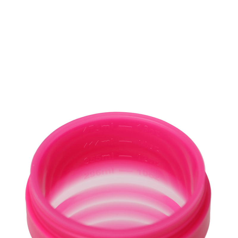 NY発！クシャッと折りたためるマイカップ stojo BIGGIE 470ml 　ジェリーピンク