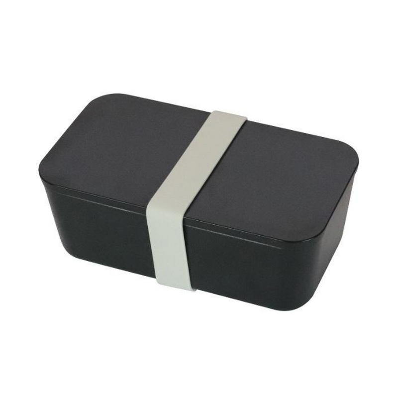 平らなフタのシンプルなランチボックス「SUKITTO」　1段750ml　ブラック