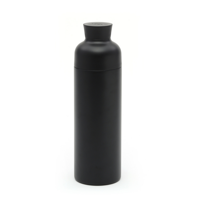 シンプルで使いやすい形状のステンレスボトル 330ml　ナイトブラック