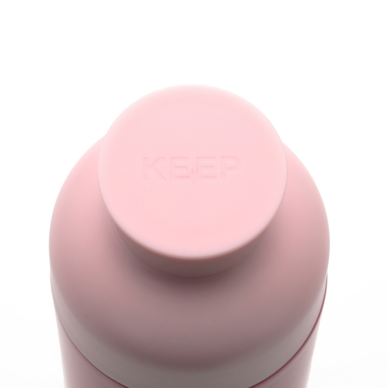 シンプルで使いやすい形状のステンレスボトル 330ml　ローズピンク