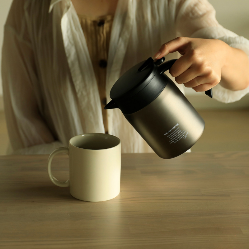 いつでも美味しいコーヒーが飲める コーヒーサーバー カフア 635ml　グラファイトグレー